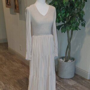 Zesica Smocked Long Sleeved Dress